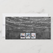Monochroom Krijg 't Licht Kerst 3-Foto Kaart (Achterkant)