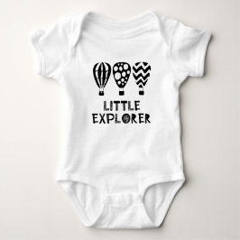 Monochroom "Little Explorer" Design Baby Bodysuit