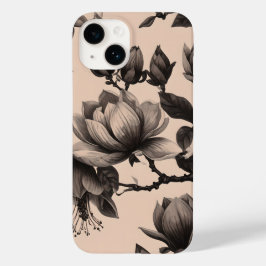  monochroom Magnolia Patroon Hoesje
