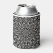 Monochroom Mandala Blikjeskoeler (Blikje Voorkant)