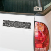 Monochroom Mandala Bumpersticker (Op Truck)