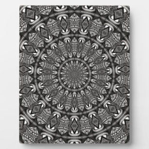Monochroom Mandala Fotoplaat