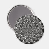Monochroom Mandala Magneet (Voorkant / Achterkant)