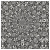 Monochroom Mandala Stof (Close Up)
