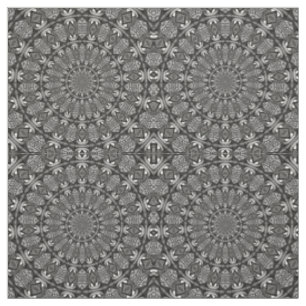 Monochroom Mandala Stof