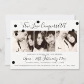 Monochroom Minimalist Zwart Wit - VOEG 3 FOTO'S TO Kaart (Voorkant)