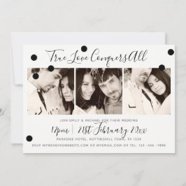 Monochroom Minimalist Zwart Wit - VOEG 3 FOTO'S TO Kaart