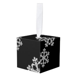 Monochroom minimalistisch sneeuwvlok kerstpatroon decoratie