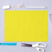 Monochroom Moderne Elegante Geel Tissuepapier (Craft)