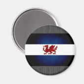 Monochroom Patagonia Vlag Magneet (Voorkant / Achterkant)