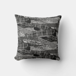 Monochroom Patchwork Accent Kussen