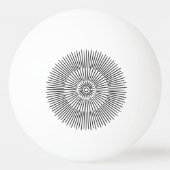 Monochroom radiale pingpongbal (Voorkant)