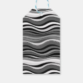 Monochroom rimpelpatroon cadeaulabel (Achterkant)
