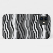 Monochroom rimpelpatroon Case-Mate iPhone case (Achterkant (horizontaal))