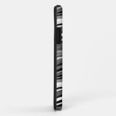 Monochroom rimpelpatroon Case-Mate iPhone case (Achterkant/rechts)
