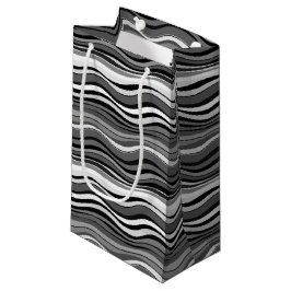 Monochroom rimpelpatroon klein cadeauzakje