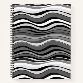 Monochroom rimpelpatroon notitieboek