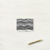Monochroom rimpelpatroon post-it® notes (Op bureau)