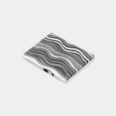 Monochroom rimpelpatroon post-it® notes (Schuin)