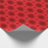Monochroom Rood Kerstinpakpapier Cadeaupapier (Hoek)