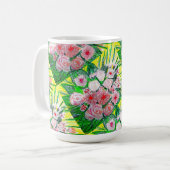 Monochroom, rozen, Dianthus caryophyllus, Gerb Koffiemok (Voorkant links)