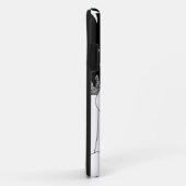 Monochroom sneeuwpop afbeelding voor Kerstmis Case-Mate iPhone Case (Achterkant/rechts)