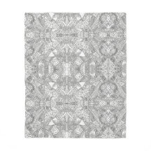 monochroom Symmetrisch Doodle Mandala Zwart & Wit