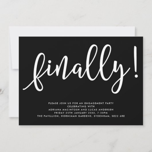 Monochroom, tenslotte uitnodiging van de Partij va (Voorkant)