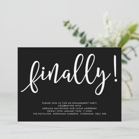 Monochroom, tenslotte uitnodiging van de Partij va (Staand voorkant)