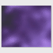 Monochroom Ultra Violet Paars glas Metallic Cadeaupapier (Vlak)