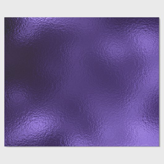 Monochroom Ultra Violet Paars glas Metallic Cadeaupapier (Vlak)