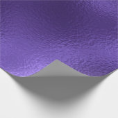 Monochroom Ultra Violet Paars glas Metallic Cadeaupapier (Hoek)