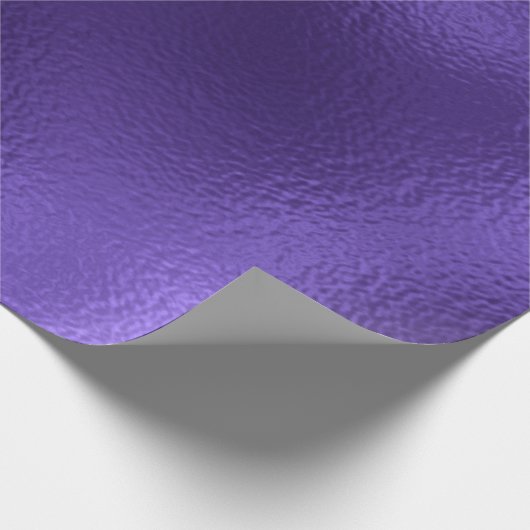 Monochroom Ultra Violet Paars glas Metallic Cadeaupapier (Hoek)