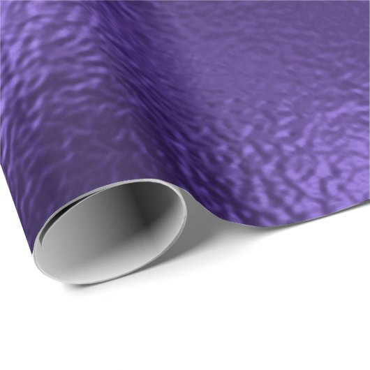Monochroom Ultra Violet Paars glas Metallic Cadeaupapier (Rol Hoek)