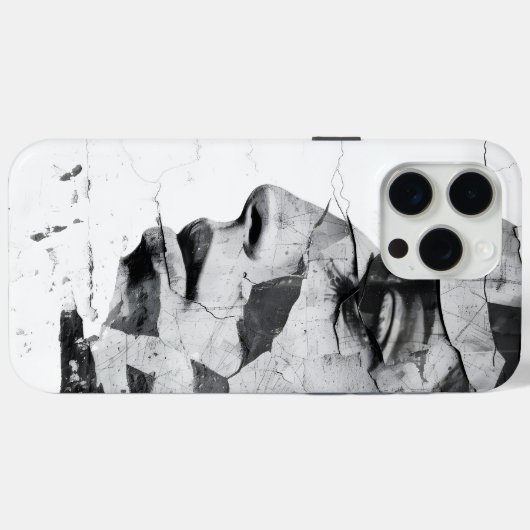 Monochroom Urban Graffiti Vrouw Beauty Portret Case-Mate iPhone Case (Achterkant (horizontaal))