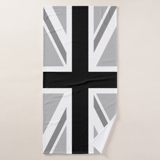 Monochroom van de vlag van de Britse Unie (Union J Badhanddoek (Badhanddoek)