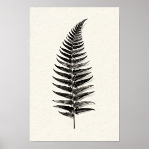 Monochroom varen silhouet 12 x 18 poster