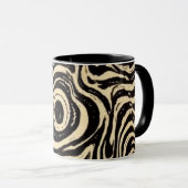 Monochroom Vortex Mok (Voorkant rechts)