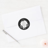 Monochroom Vreemd Kind Slogan Tattoo Stickers (Envelop)