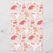 Monochroom Vrolijk: Kerst Doodle Art Collectie Briefpapier (Voorkant)