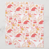 Monochroom Vrolijk: Kerst Doodle Art Collectie Briefpapier (Voorkant / Achterkant)