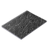 monochroom Wavy Lines-Notitieboek Notitieboek (Linkerzijde)