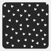 Monochroom zwart-wit hartpatroon