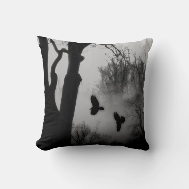 Monochtome Mist Kussen (Voorkant)