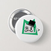 Monocle Cat Ronde Button 5,7 Cm (Voorkant /achterkant)