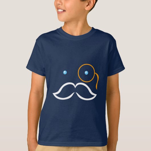 Monocle en Mustache T-shirt (Voorkant)