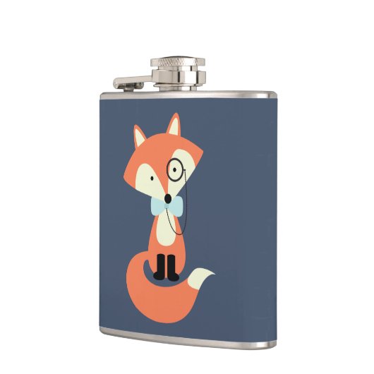 Monocle Hipster Red Fox Heupfles (Links)