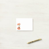 Monocle Hipster Red Fox Post-it® Notes (Op bureau)