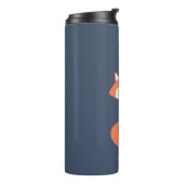 Monocle Hipster Red Fox Thermosbeker (Gedraaid links)