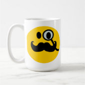 Monocle & Mustache  achtergrond) Koffiemok (Links)